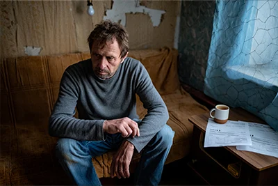Мужчина находящийся в группе риска